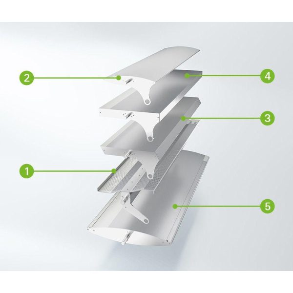 ALB, Hollow louvre blade, active, linear